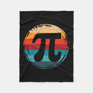 Vintage Pi 3.14 Pi Number Symbol Math Science Fleece Blanket