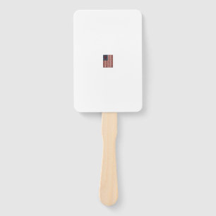Vintage Pi American Flag Math Teacher Shirt Design Hand Fan