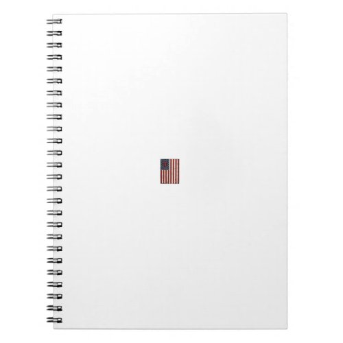 Vintage Pi American Flag Math Teacher Shirt Design Notebook