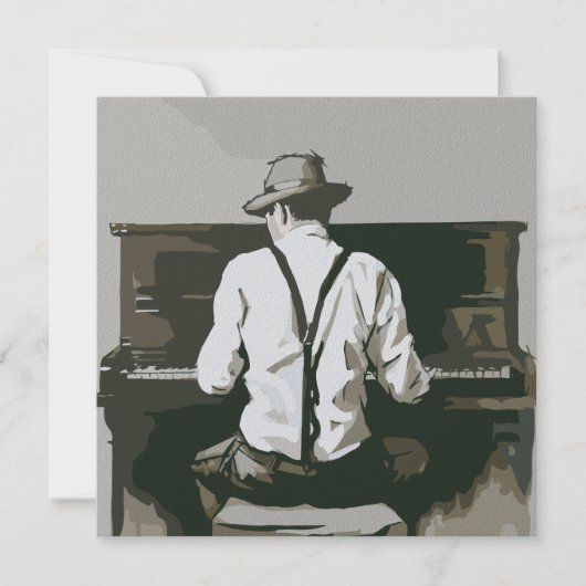 Vintage Pianist in Harmony (Front)