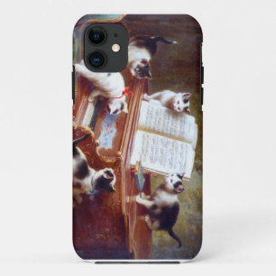 Vintage Piano Cats iPhone 11 Case