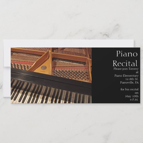 Vintage Piano Invitation