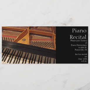 Vintage Piano Invitation