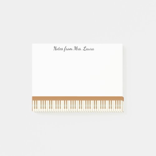 Vintage Piano Keyboard Music for Pianist Post_it Notes