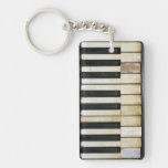 Vintage Piano Keychain at Zazzle