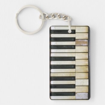 Vintage Piano Keychain by Impactzone at Zazzle