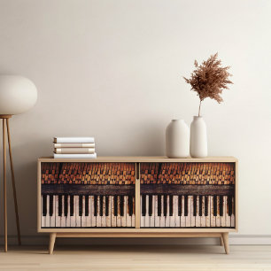 Vintage Piano Poster for furniture decoupage paper