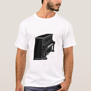 Vintage Piano Silhouette T-Shirt