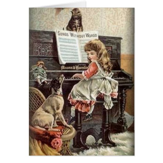 Vintage Piano Songs with Pets, (Front)