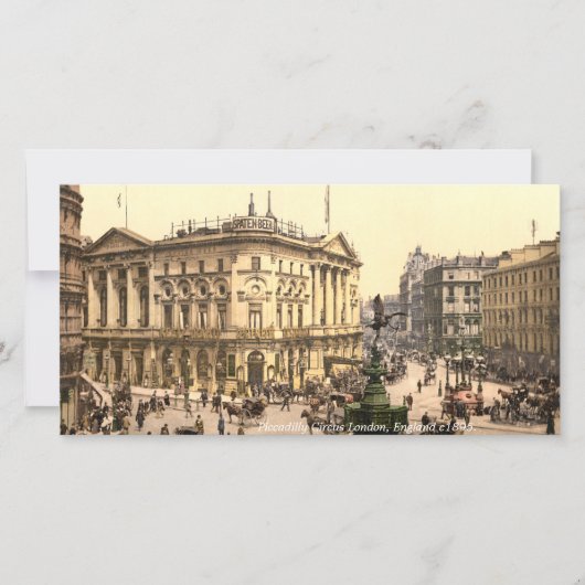 Vintage Piccadilly Circus London street scene (Front)