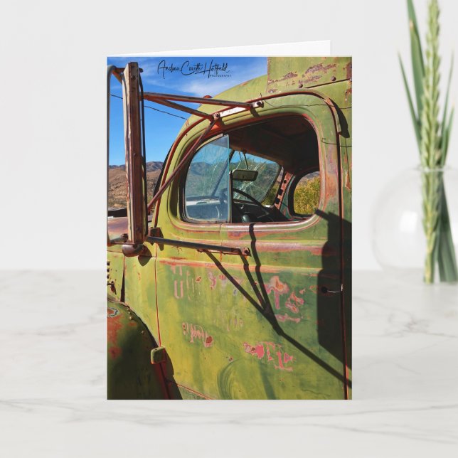 Vintage Pick Up Truck Card (Front)
