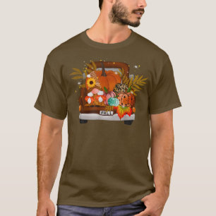 Vintage Pick Up Truck Graphic Fall Autumn Women's T-Shirt