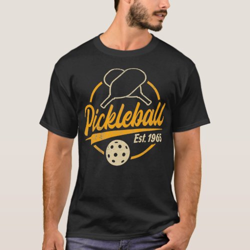 Vintage Pickle Ball Design for a Pickleball Player T_Shirt