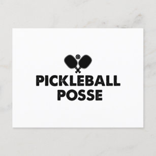 Vintage Pickleball Posse Funny Pickleball  Postcard