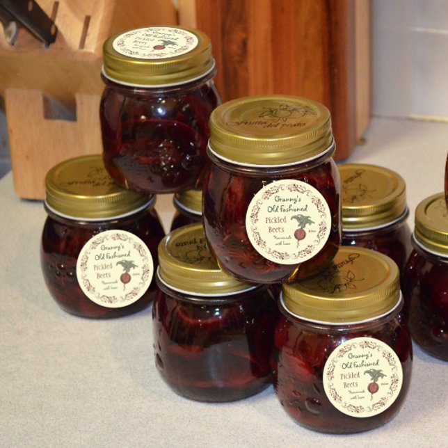 Vintage Pickled Beets Dated Canning Label V2  (Creator Uploaded)