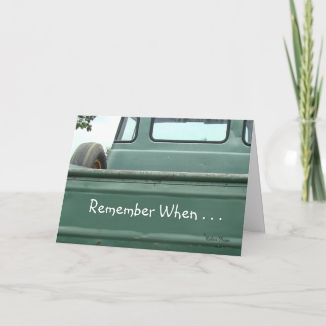 vintage Pickup Truck2 #1- customize Card (Front)