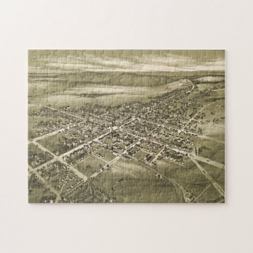 Vintage Pictorial Map of Gettysburg PA 1888 Jigsaw Puzzle
