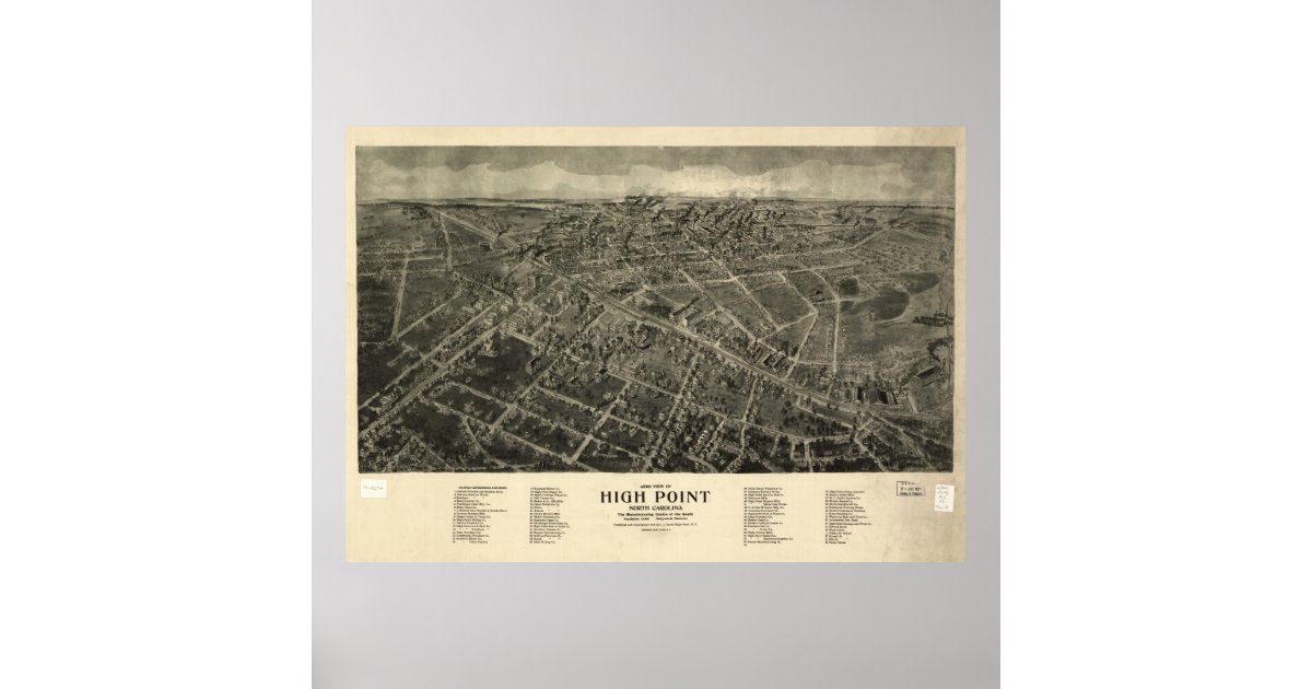 Vintage Map of Baton Rouge Louisiana (1906) Canvas Print by BravuraMedia