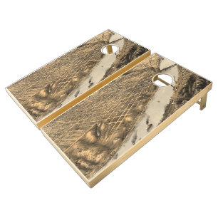 Vintage Pictorial Map of Kansas City (1869) Cornhole Set