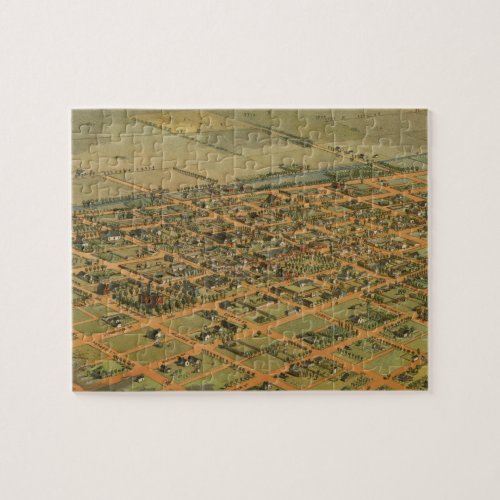 Vintage Pictorial Map of Phoenix Arizona 1885 Jigsaw Puzzle