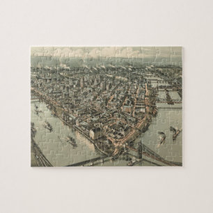 Vintage Pictorial Map of Pittsburgh (1902) Jigsaw Puzzle