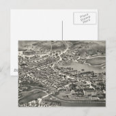 Vintage Pictorial Map of Sandwich MA (1884) Postcard | Zazzle