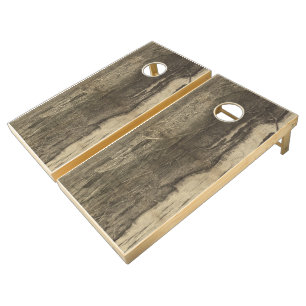 Vintage Pictorial Map of Saratoga Springs NY Cornhole Set