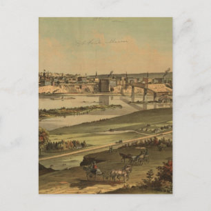 Vintage Pictorial Map of St. Paul Minnesota (1874) Postcard