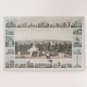 Vintage Pictorial Map of Washington DC (1849) Jigsaw Puzzle