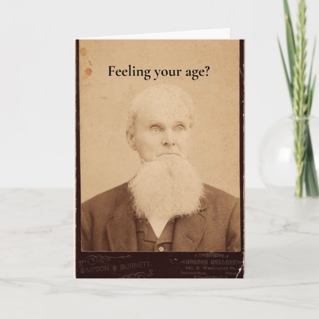 Vintage Picture Birthday Card (Front)