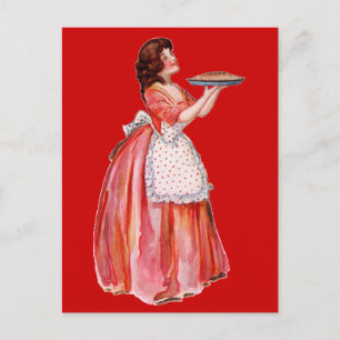 Vintage Pie Maker Postcard