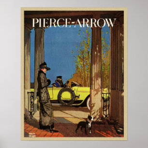 Vintage Pierce-Arrow 1919 Magazine Ad Poster