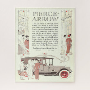 Vintage Pierce-Arrow Motor Car Ad Jigsaw Puzzle