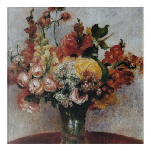 Vintage Pierre Auguste Renoir Flowers in a Vase    Acrylic Print