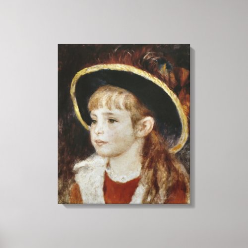 Vintage Pierre Auguste Renoir Jeanne Henriot Canvas Print