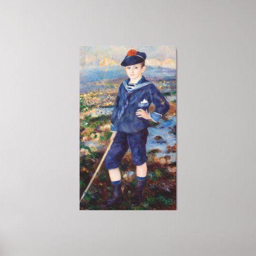 Vintage Pierre Auguste Renoir Sailor Boy Canvas Print