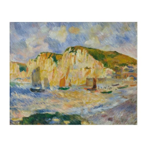 Vintage Pierre Auguste Renoir Sea and Cliffs Acrylic Print