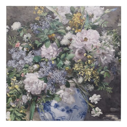 Vintage Pierre Auguste Renoir Spring Bouquet   Faux Canvas Print