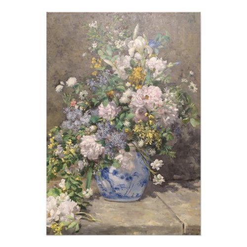 Vintage Pierre Auguste Renoir Spring Bouquet Photo Print