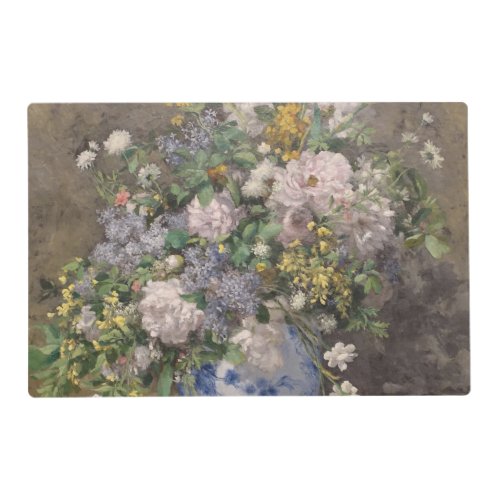 Vintage Pierre Auguste Renoir Spring Bouquet Placemat