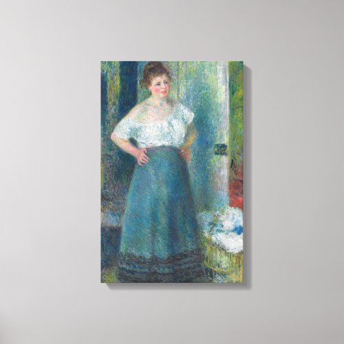 Vintage Pierre Auguste Renoir The Laundress Canvas Print