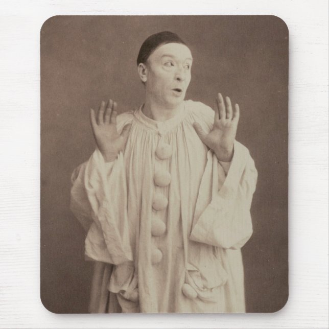 Vintage Pierrot Clown Mouse Pad (Front)