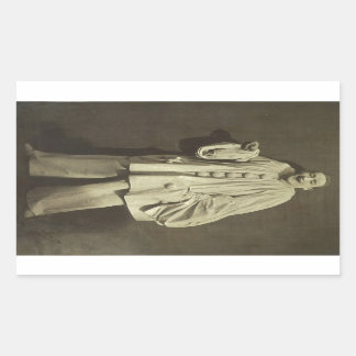 Vintage Pierrot Clown Rectangular Sticker