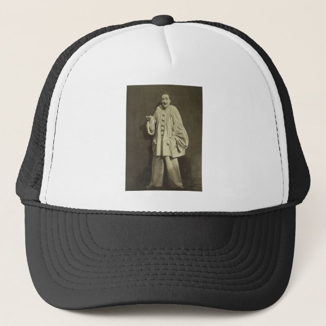Vintage Pierrot Clown Trucker Hat (Front)