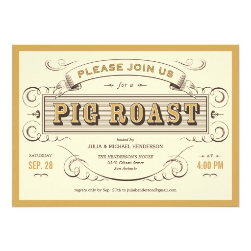 Pig Roast Invitation Ideas 10