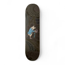 Vintage Pig Wearing Jacket Skateboard Deck