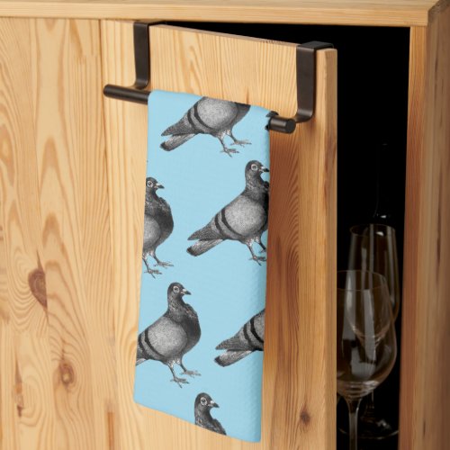 Vintage Pigeon gifts Tea Towel