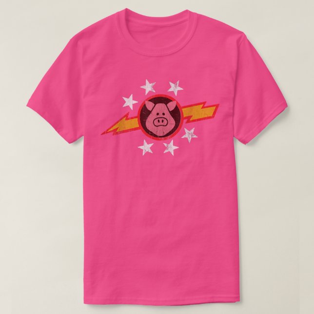 Vintage Pigs in Space  T-Shirt (Design Front)