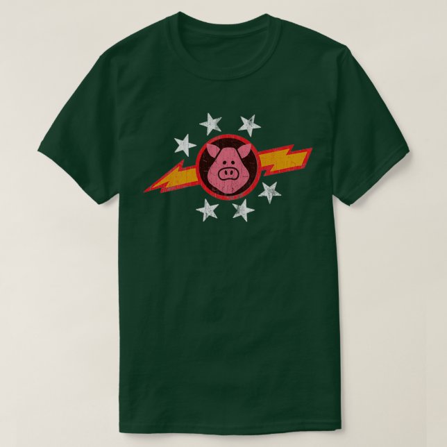 Vintage Pigs in Space  T-Shirt (Design Front)