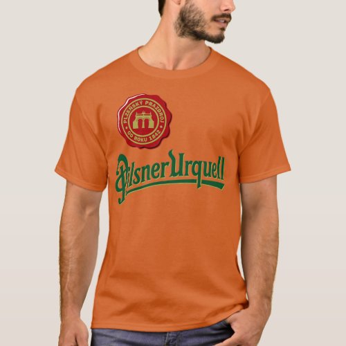 Vintage Pilsner Urquell Design T_Shirt